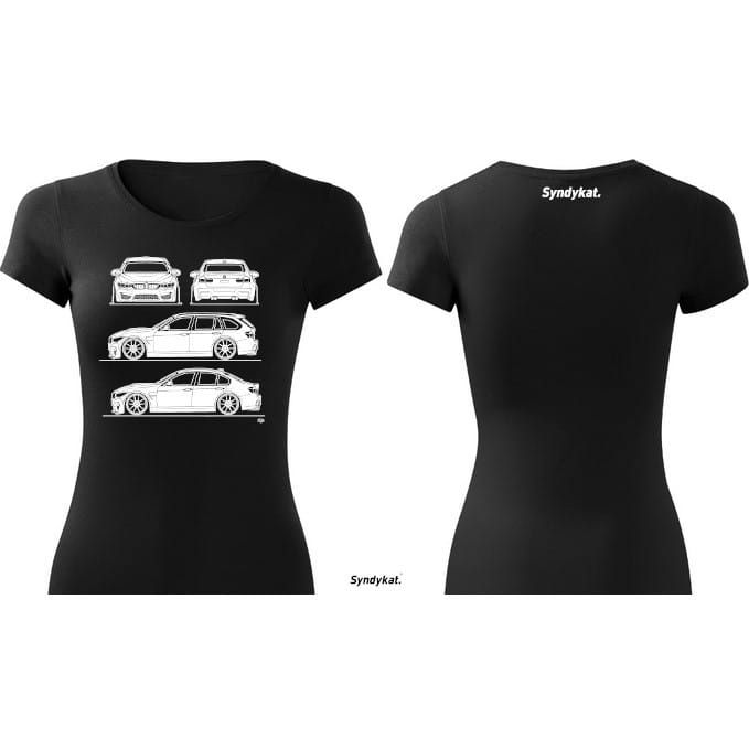 F30 F31 BMW Syndykat damski tshirt damska koszulka.jpg