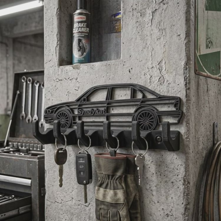 Wieszak na klucze BMW E38 Syndykat prezent dla fana BMW garaż dom gadżet.jpg