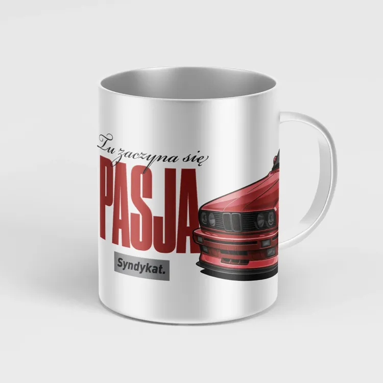 Kubek BMW E30 M3 coupe Tu zaczyna się PASJA