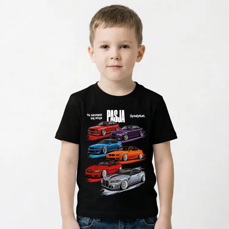 koszulka dziecięca BMW KIDS PASJA tshirt podkoszulek E30 E36 E46 E92 F82 G82 M3 M4 prezent dla fana.jpg