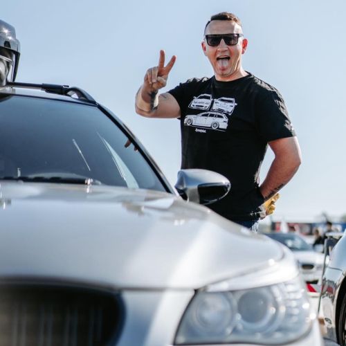 koszulka 3xE60 czarna męska  fan BMW E60 tshirt czarny.jpg