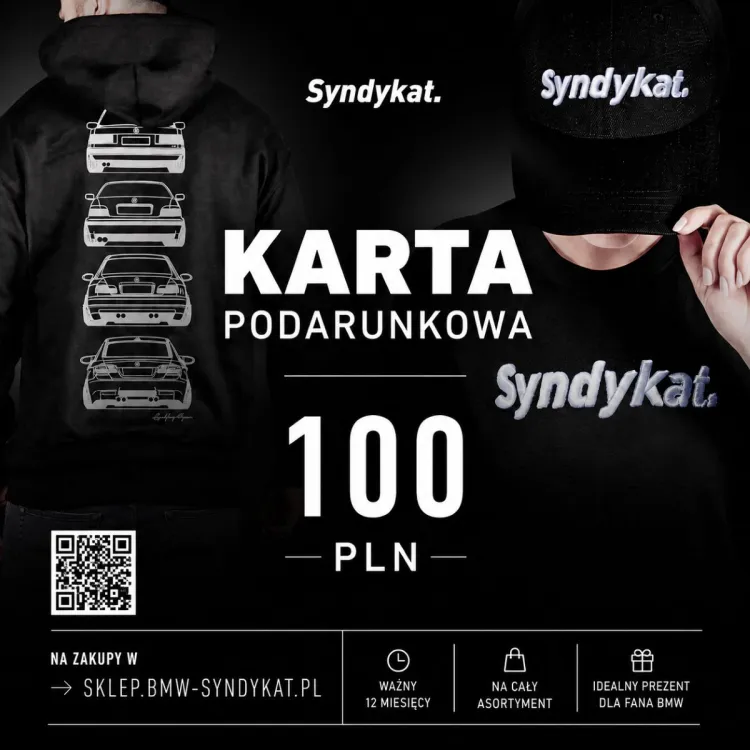 Wirtualna Karta Podarunkowa 100 PLN Prezent Dla Fana BMW Voucher GIFT na email Syndykat .jpg