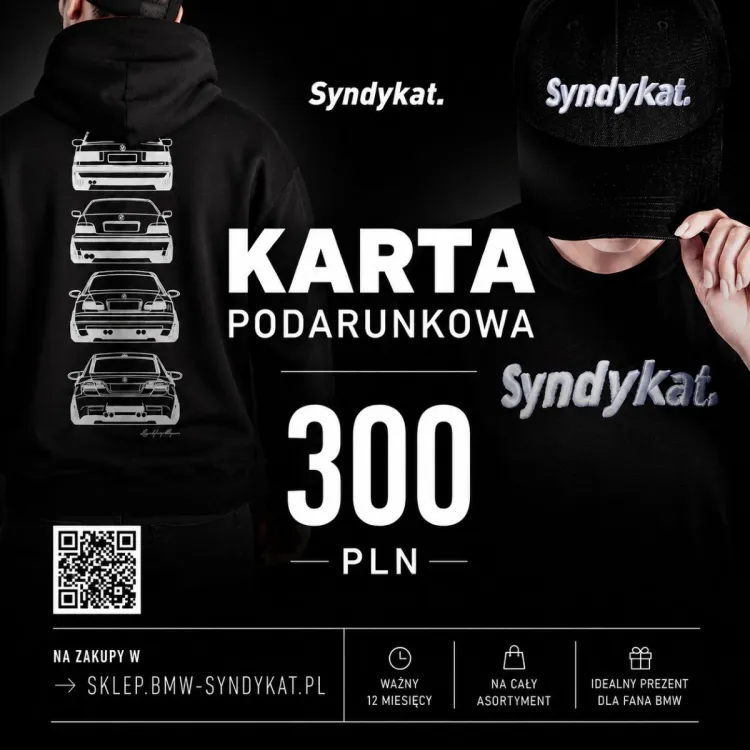 Wirtualna Karta Podarunkowa 300 PLN Prezent Dla Fana BMW Voucher GIFT na email Syndykat.jpg