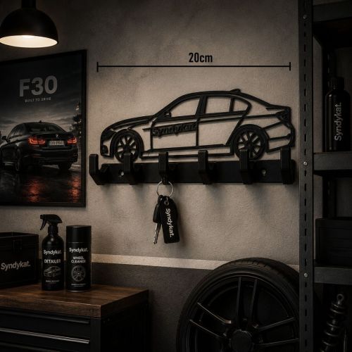 Wieszak na klucze BMW F30 F80 M3 Syndykat prezent dla fana BMW gadżet sedan podarunek.jpg
