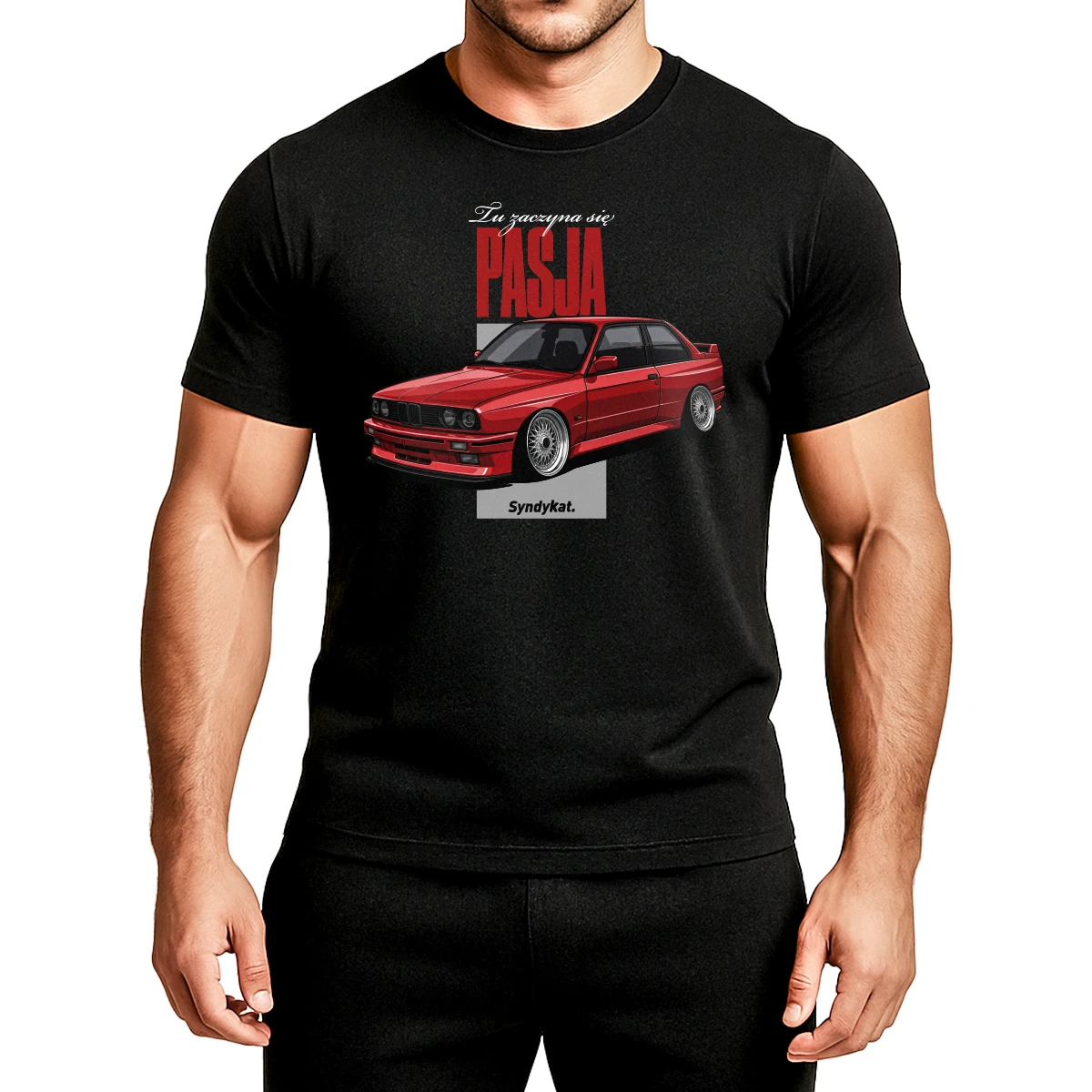TSHIRT BMW E30 M3 SYNDYKAT BBS